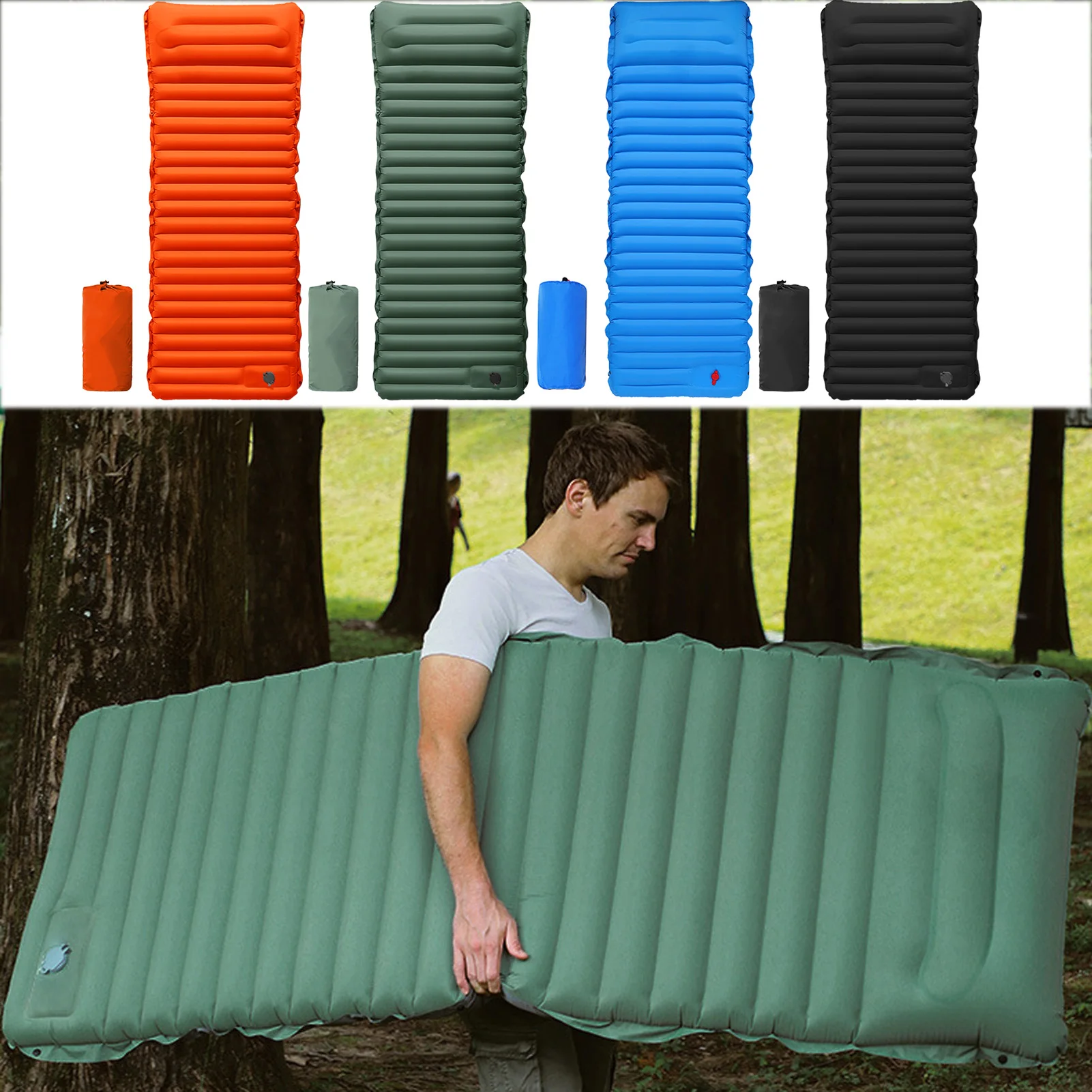 Camping Sleeping Pad Camping Pads For Sleeping Inflatable Portable Sleeping Pad Outdoor Camping Gear Foam Air Sleep Mat Mattress
Camping Sleeping Pad Camping Pads For Sleeping Inflatable Portable Sleeping Pad Outdoor Camping Gear Foam Air Sleep Mat Mattress