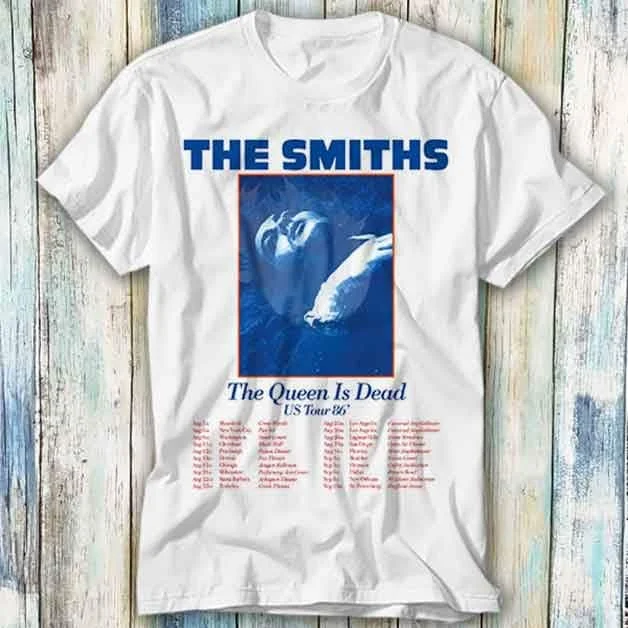 The Smiths Us Tour 86 Queen Is Dead футболка с мемом забавный топовый игровой фильм музыка 1085