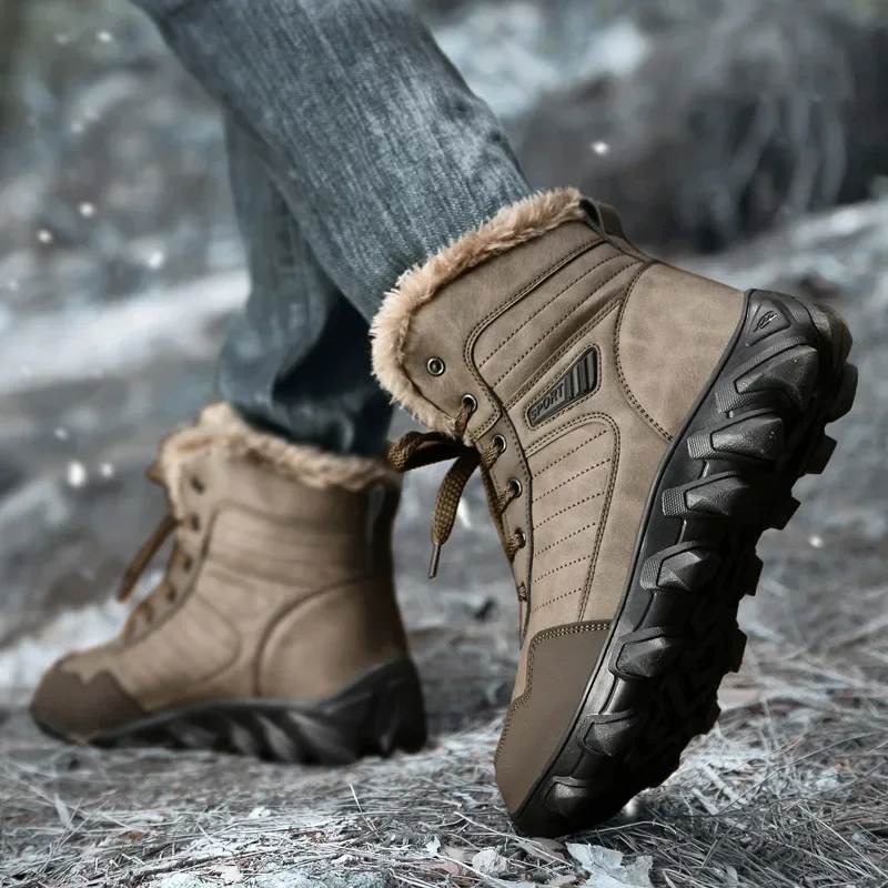 Outdoor Men Military Boots Fashion Training Work Boots Mountaineering Waterproof Plush Thickened Snow Shoes Comfortable 2024
Outdoor Men Military Boots Fashion Training Work Boots Mountaineering Waterproof Plush Thickened Snow Shoes Comfortable 2024