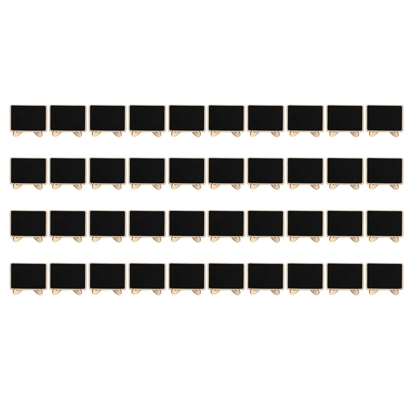 40 Pack Mini Wooden Chalkboards Signs Small Blackboard With Support Easel Stand For Wedding And Theme Party
40 Pack Mini Wooden Chalkboards Signs Small Blackboard With Support Easel Stand For Wedding And Theme Party