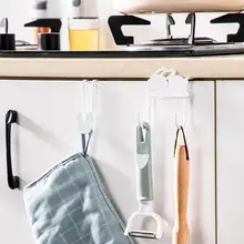 Over The Cabinet Door Hooks Utility Holder Towels Organizer Heavy Duty Iron Adorable Rabbit Design For Kitchen Bedroom Bathroom