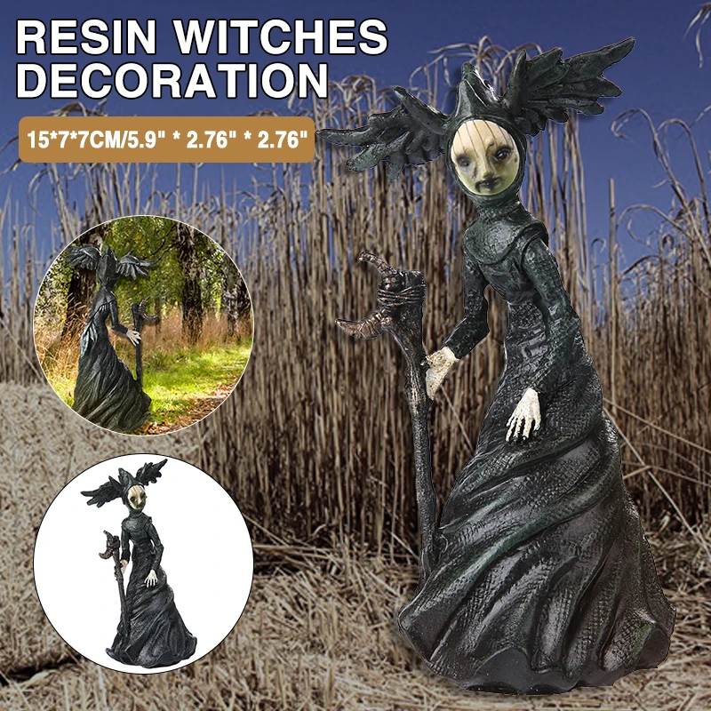 Resin Witches Ghost Halloween Props Sculptures Ornaments High Quality Halloween Decorations Crafts Statue
Resin Witches Ghost Halloween Props Sculptures Ornaments High Quality Halloween Decorations Crafts Statue