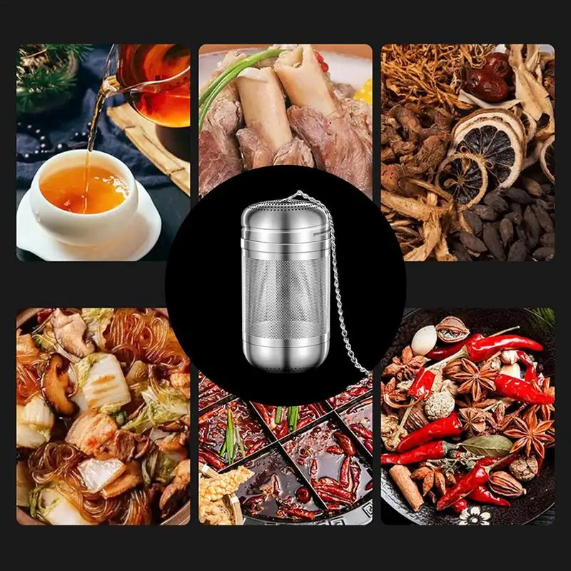 Tea Infuser Stainless Steel Spice Infuser Tea Ball Strainer Perfect For Making Iced Coffee Blends Of Herbs, Spices, Flowers Etc
Tea Infuser Stainless Steel Spice Infuser Tea Ball Strainer Perfect For Making Iced Coffee Blends Of Herbs, Spices, Flowers Etc