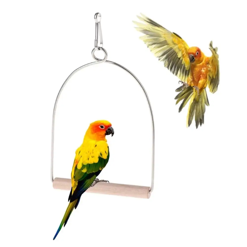 Parrot Wooden Perch Safe Healthy Training Stand Hanging Swing Toys Bird Supplies To Relieve Boredom
Parrot Wooden Perch Safe Healthy Training Stand Hanging Swing Toys Bird Supplies To Relieve Boredom
