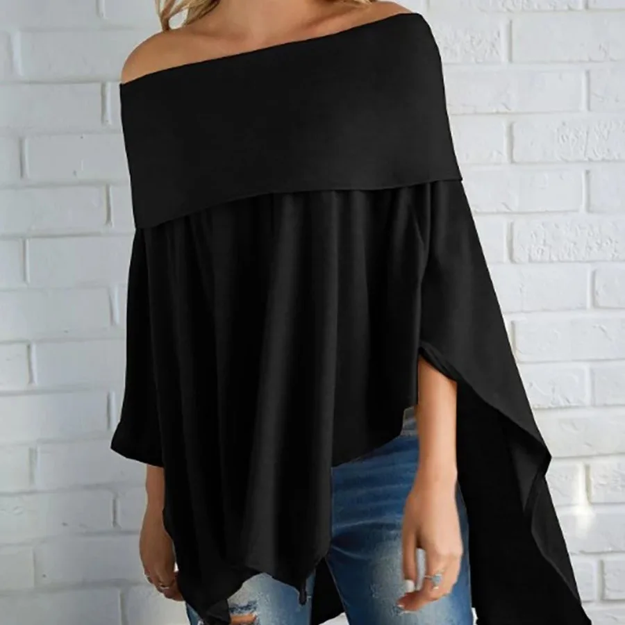 Off Shoulder Asymmetrical Hem Cropped Curved Hem Pleated Bodysuit Solid Medium Sleeve T-Shirt
Off Shoulder Asymmetrical Hem Cropped Curved Hem Pleated Bodysuit Solid Medium Sleeve T-Shirt