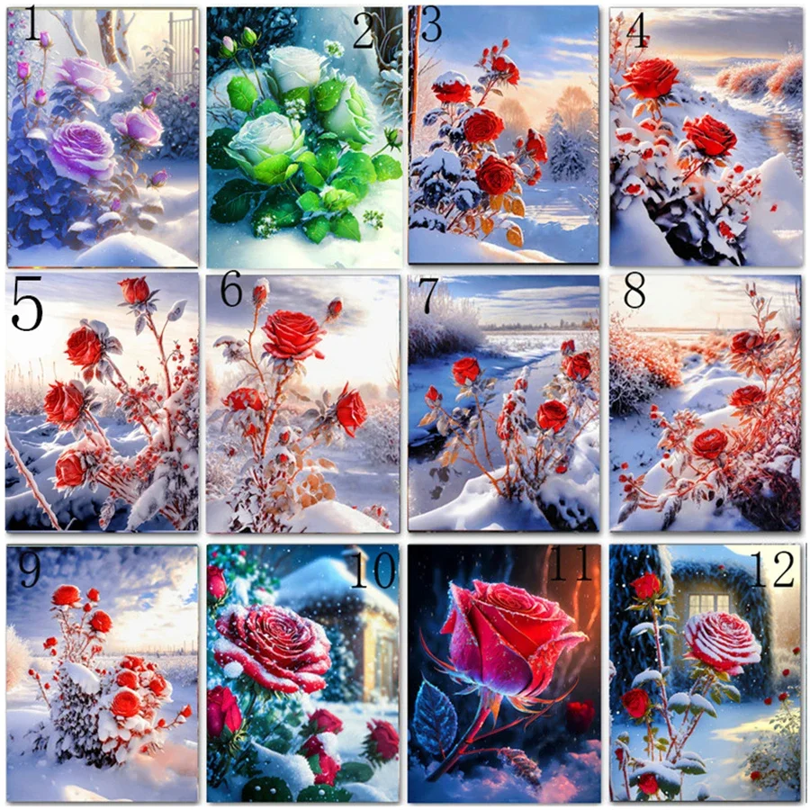 DIY 5D Diamond painting Cross Stitch Red Roses Landscape Full Square Drill Wall Decor Inlaid Resin Embroidery Craft Hobbies Arts
DIY 5D Diamond painting Cross Stitch Red Roses Landscape Full Square Drill Wall Decor Inlaid Resin Embroidery Craft Hobbies Arts