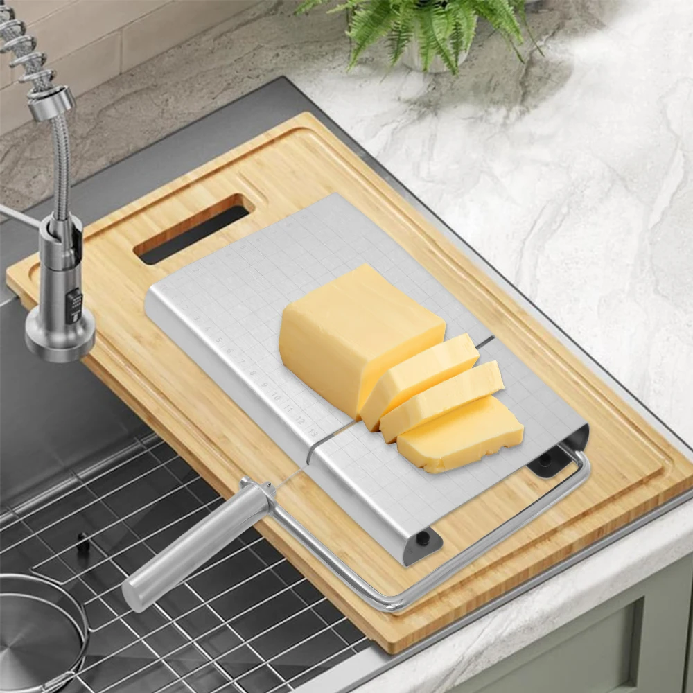 Новая ломтерезка для сыра, резак для сыра из нержавеющей стали 430, Ломтерезка для сыра с точной шкалой, Ломтерезка для сыра
Новая ломтерезка для сыра, резак для сыра из нержавеющей стали 430, Ломтерезка для сыра с точной шкалой, Ломтерезка для сыра