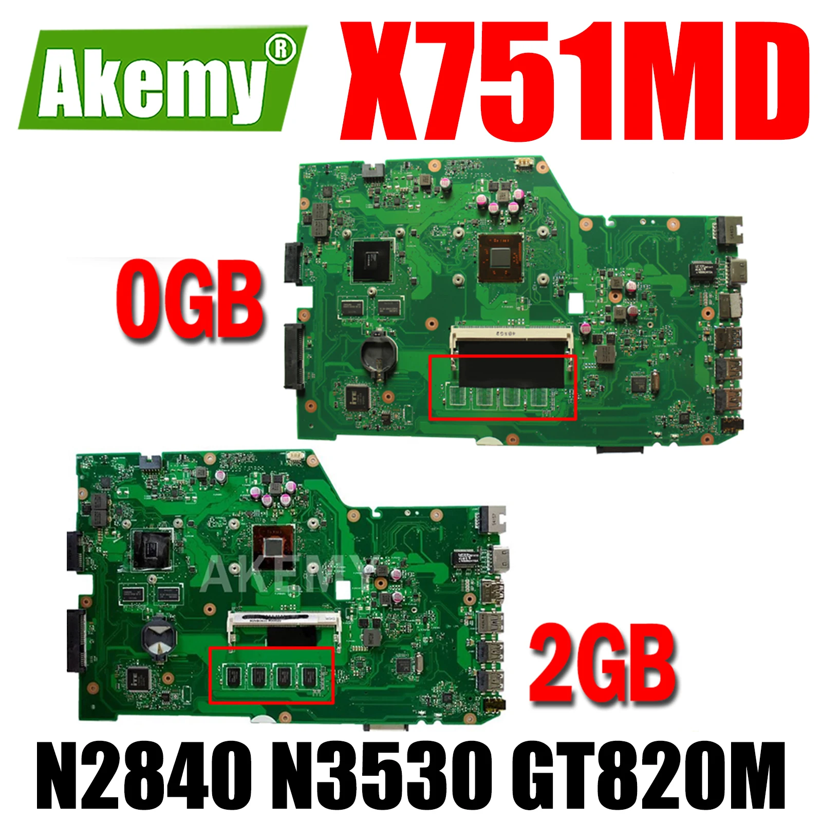 X751MD Mainboard GT820M GPU N2840 N3530 CPU 2GB/0GB RAM For ASUS K751M K751MA X751MJ R752MA X751M X751MA Laptop Motherboard
X751MD Mainboard GT820M GPU N2840 N3530 CPU 2GB/0GB RAM For ASUS K751M K751MA X751MJ R752MA X751M X751MA Laptop Motherboard