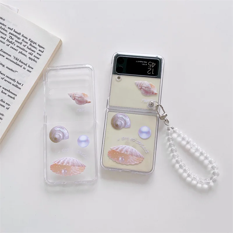 Vintage Style Shell Pearl Pendant Phone Case for Samsung Galaxy Z Flip 4 3 Hard Cover for ZFlip3 Zflip4 Solid Shell Bracket
Vintage Style Shell Pearl Pendant Phone Case for Samsung Galaxy Z Flip 4 3 Hard Cover for ZFlip3 Zflip4 Solid Shell Bracket