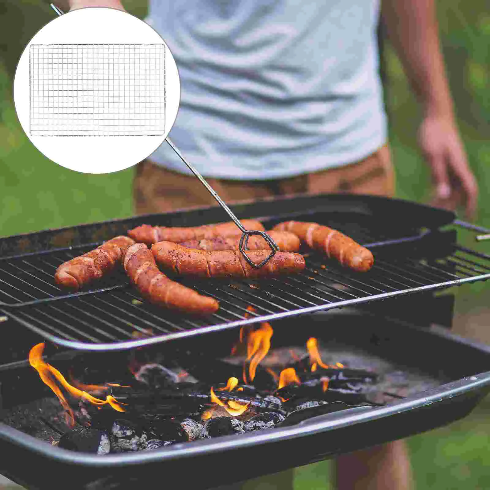 Stainless Steel Cooling Rack Hot Cake Outdoor Barbecue Net Grill Baking Bread Cookie Drying 
Stainless Steel Cooling Rack Hot Cake Outdoor Barbecue Net Grill Baking Bread Cookie Drying