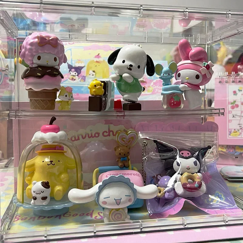 MINISO красочная пища Веселая серия шлепки фигурки героев Kuromi Милые Творческие