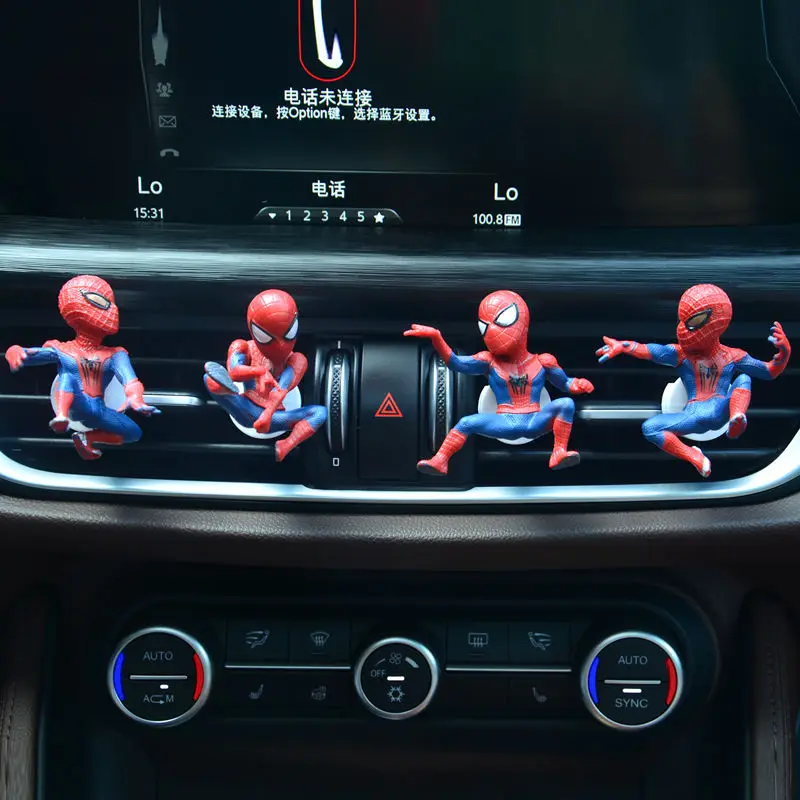 

Marvel Car Perfume Air Conditioning Outlet Cartoon Jasmine Scented Green Tea Clip Creative Hanging Ornaments Decorations Car