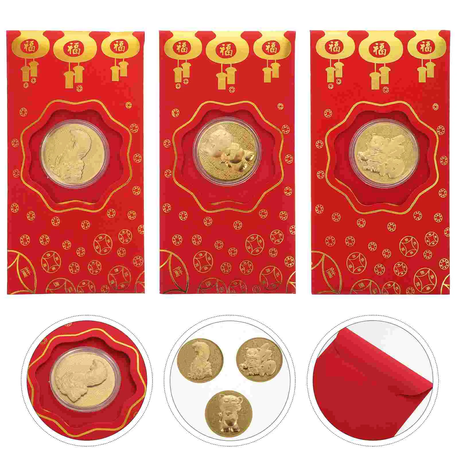 Chinese New Year Red Envelopes: 3 Sets 2022 Year of Hong Bao Packets See Envelopes Pockets for Chinese Festival Supplies
Chinese New Year Red Envelopes: 3 Sets 2022 Year of Hong Bao Packets See Envelopes Pockets for Chinese Festival Supplies