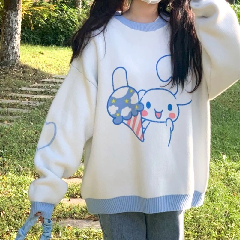 Kawaii Sanrio Mymelody Sweater Lady`s Sweet Lovely Soft Sister Sweater Jumper Jacquard Sweater Daily Style Top
Kawaii Sanrio Mymelody Sweater Lady`s Sweet Lovely Soft Sister Sweater Jumper Jacquard Sweater Daily Style Top