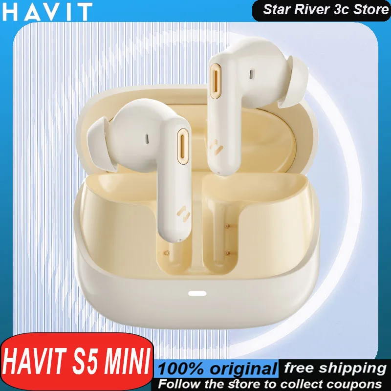 HAVIT S5 Мини-беспроводные наушники-вкладыши Bluetooth с дальним радиусом действия и