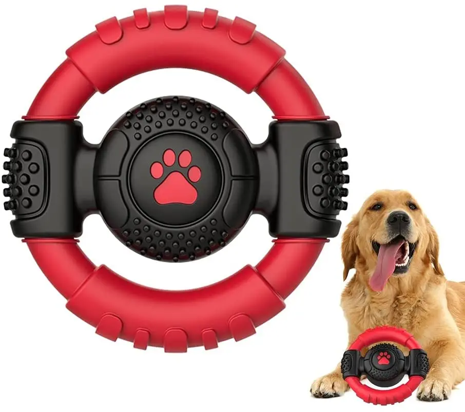 Nylon Rubber Steering Wheel Ultra Durable Dog Chew Toys for Aggressive Chewers,Nearly Indestructible Natural Rubber Dog Toys
Nylon Rubber Steering Wheel Ultra Durable Dog Chew Toys for Aggressive Chewers,Nearly Indestructible Natural Rubber Dog Toys