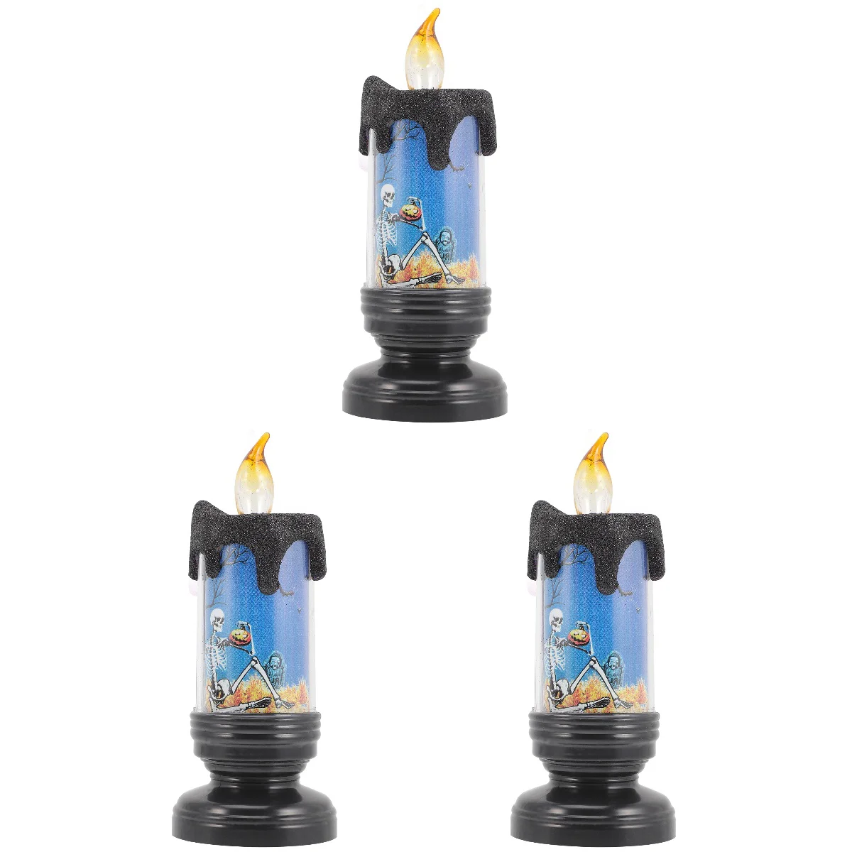 3pcs Flameless Electronic Decorative Lamp 
3pcs Flameless Electronic Decorative Lamp