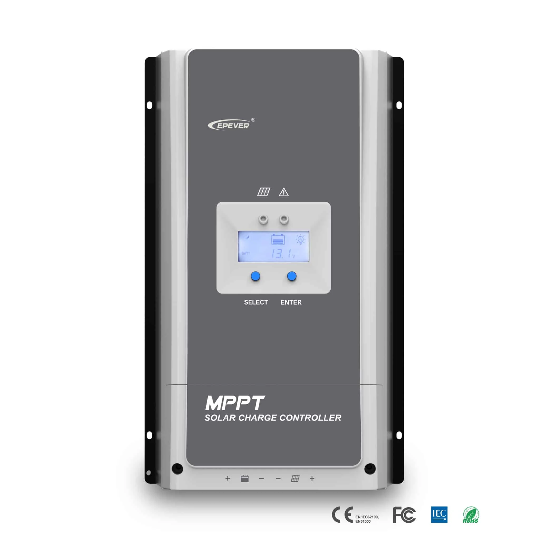 EPEVER 60A MPPT Solar Charge Controller 12V24V36V48VDC Auto Identifying System Voltage Max PV 200V Solar Panel Regulator
EPEVER 60A MPPT Solar Charge Controller 12V24V36V48VDC Auto Identifying System Voltage Max PV 200V Solar Panel Regulator