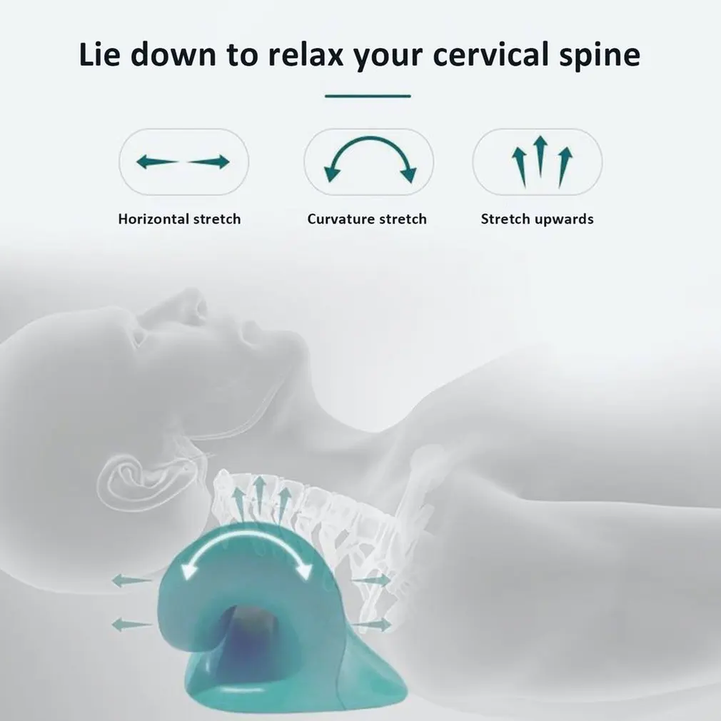 Массажная подушка для шеи с-образной растяжкой удобное устройство облегчения