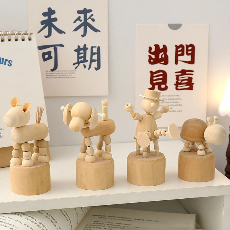 Wooden Animal Ornaments Mini Desktop Movable lovable Puppet Fingurine Home Decoration Crafts Toy Gifts Home Book Shelf Fun Deco
Wooden Animal Ornaments Mini Desktop Movable lovable Puppet Fingurine Home Decoration Crafts Toy Gifts Home Book Shelf Fun Deco