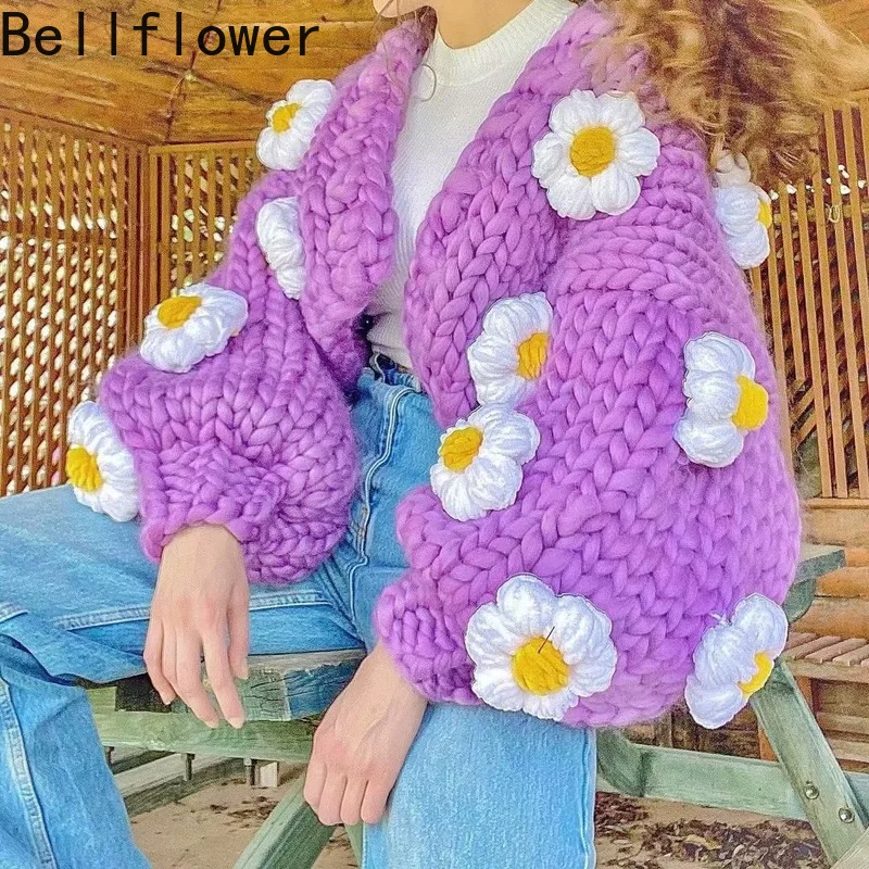 Knitted Cardigans Women Winter Loose Fit Fashion Long Sleeve Kimono Cropped Cardigan Three-dimensional Flowers
Knitted Cardigans Women Winter Loose Fit Fashion Long Sleeve Kimono Cropped Cardigan Three-dimensional Flowers