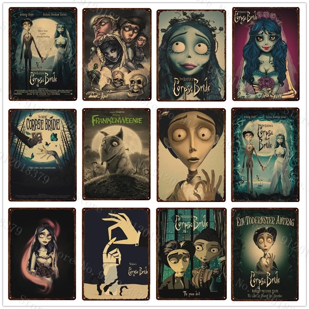 Tim Burton's Corpse Bride Metal Print Plates Vintage Cartoon Anime Tin Sign Posters Plaques Fashion Drama Tv Show Metal Tin Sign
Tim Burton's Corpse Bride Metal Print Plates Vintage Cartoon Anime Tin Sign Posters Plaques Fashion Drama Tv Show Metal Tin Sign