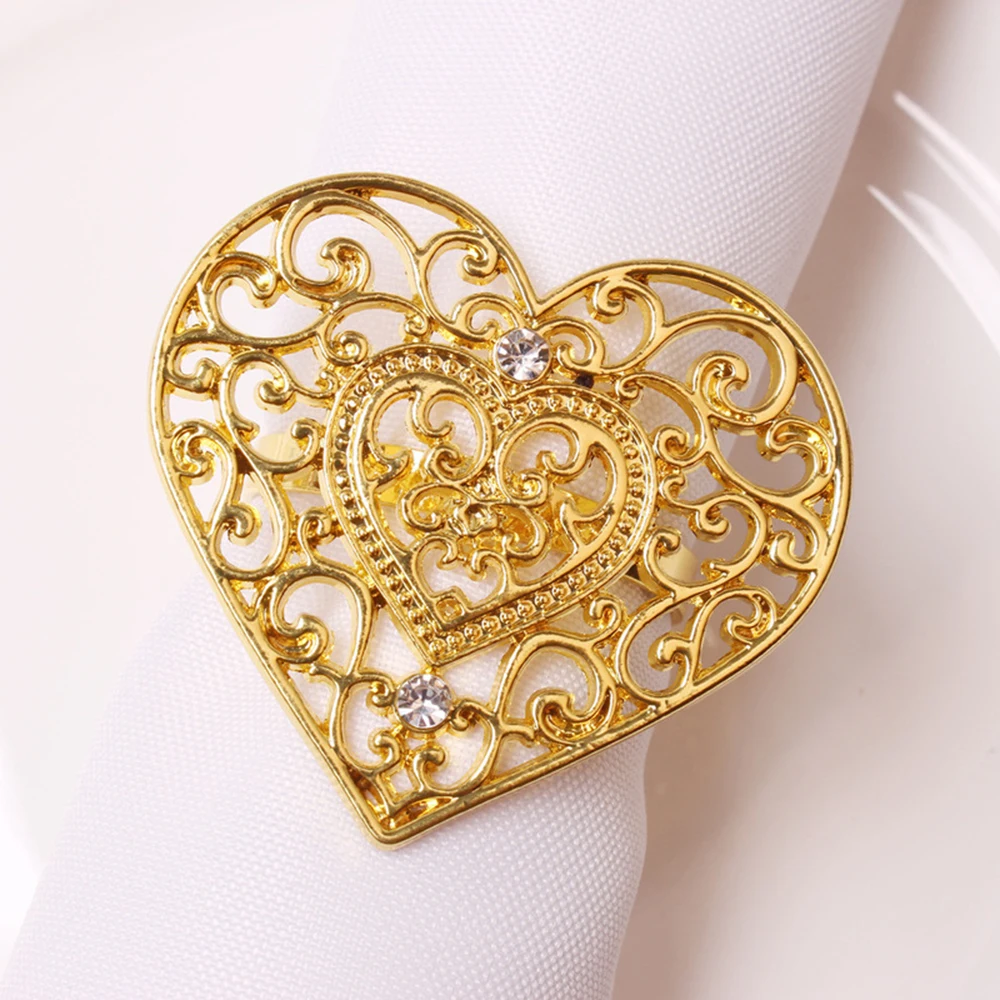 KECTTIO Heart Hollow Napkin Rings Easter Decoration Golden Napkin Buckle Metal Serving Napkins Holder Home Kitchen Table Decor
KECTTIO Heart Hollow Napkin Rings Easter Decoration Golden Napkin Buckle Metal Serving Napkins Holder Home Kitchen Table Decor