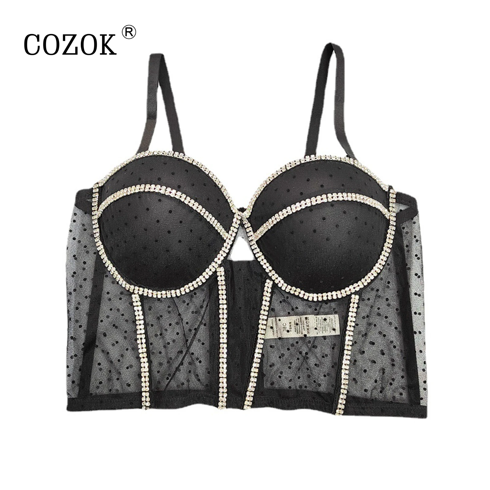 Women's Sexy Rhinestone Bustier Crop Top Club Party Glitter Corset Top Bra Corset Nightclub Crop Top
Women's Sexy Rhinestone Bustier Crop Top Club Party Glitter Corset Top Bra Corset Nightclub Crop Top