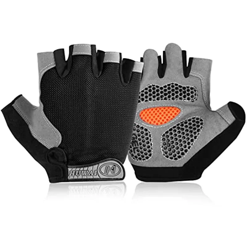 

Breathable Cycling Gloves Fitness Gloves Weightlifting Protector Slip Fingerless Gym Men Palm Women Bike Non Bicycle Training