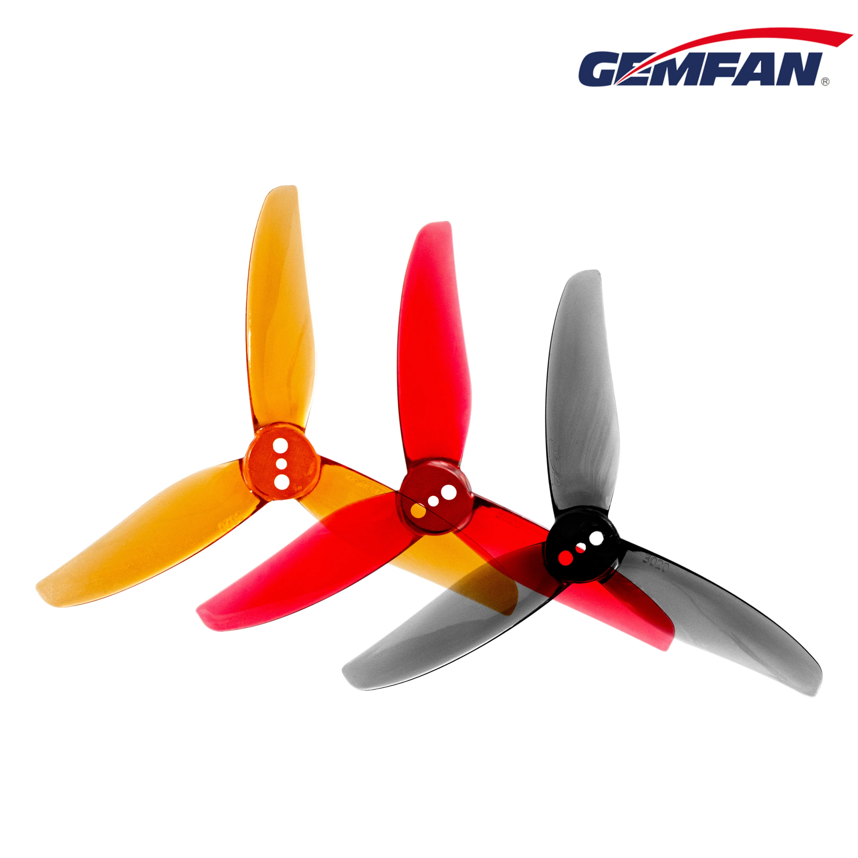 

12Pairs 24PCS Gemfan Hurricane 3020 3X2X3 3-Blade PC Propeller 1.5mm for RC FPV Freestyle 3inch Toothpick Cinewhoop Ducted Drone