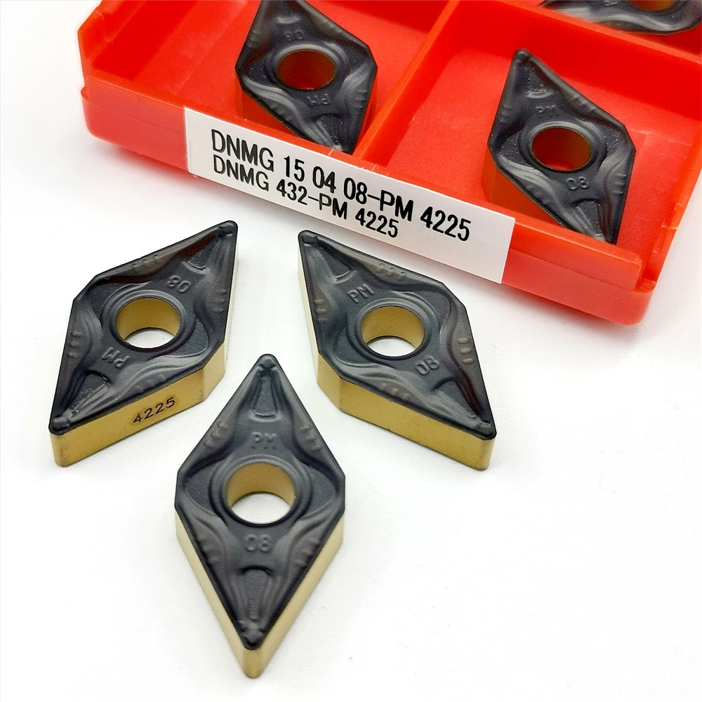 10PCS CNC Hard Alloy Blade Carbide Insert DNMG150408-PM 4225 Cutting Metal Milling Cutter Turning Tool DNMG 150408 Lathe
10PCS CNC Hard Alloy Blade Carbide Insert DNMG150408-PM 4225 Cutting Metal Milling Cutter Turning Tool DNMG 150408 Lathe