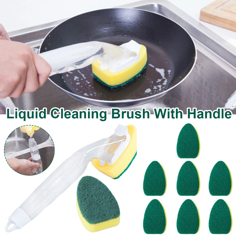 8/10pcs Dishwand Refill Replacement Heads Sponge Brush Dish Scrubber Pads Durable Long-term Use For Kitchen Sink
8/10pcs Dishwand Refill Replacement Heads Sponge Brush Dish Scrubber Pads Durable Long-term Use For Kitchen Sink
