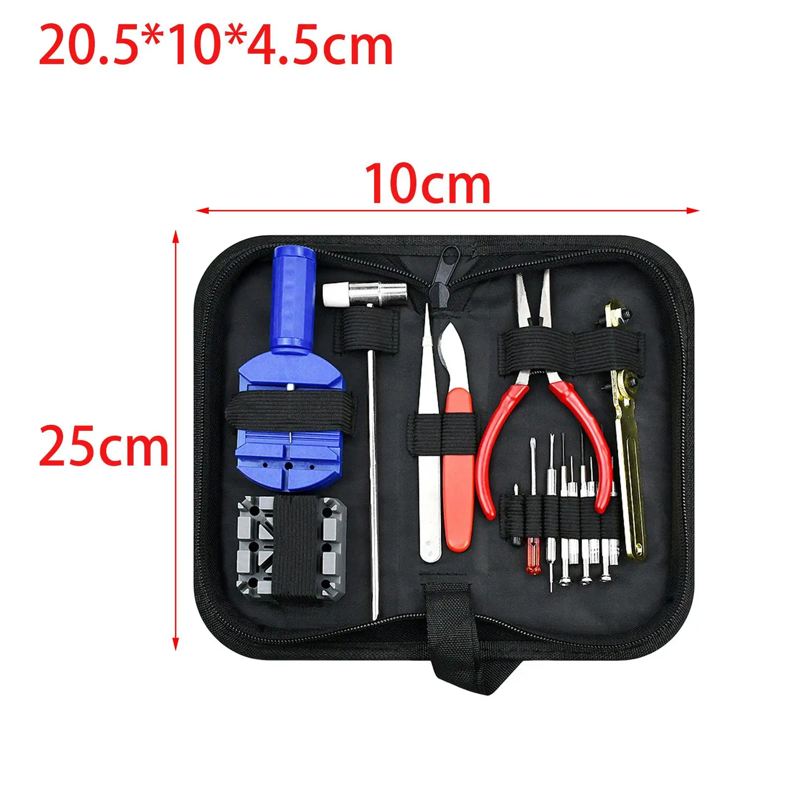 16 Pieces Watch Repair Set with Carrying Case Professional Universal with Pointed Tweezers, Pliers, Screwdriver Portable Durable
16 Pieces Watch Repair Set with Carrying Case Professional Universal with Pointed Tweezers, Pliers, Screwdriver Portable Durable