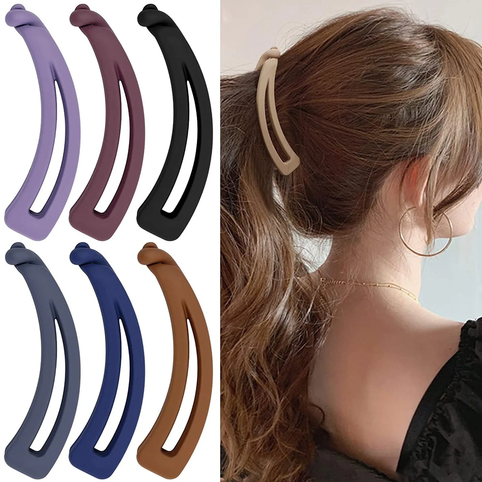 Female Large Hair Clips Vertical Strong Hold Non Slip Hair Claws Hair Hairclips for Women Thick Hair Card Issuance Hairpin MH88
Female Large Hair Clips Vertical Strong Hold Non Slip Hair Claws Hair Hairclips for Women Thick Hair Card Issuance Hairpin MH88
