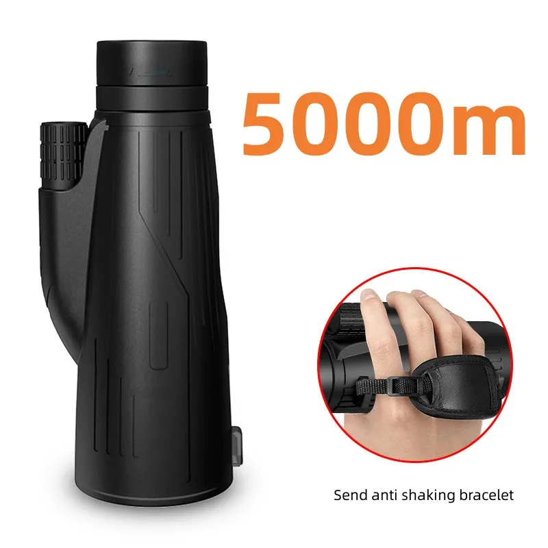 5000M 12*50 High Power Monocular Telescope Waterproof Fog Proof Adapters Monocular Scope for Hunting Bird Watching
5000M 12*50 High Power Monocular Telescope Waterproof Fog Proof Adapters Monocular Scope for Hunting Bird Watching