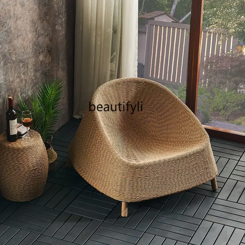 zq Balcony Leisure Chair Single-Seat Sofa Chair Balcony Living Room Rattan Sofa and Tea Table Combination
zq Balcony Leisure Chair Single-Seat Sofa Chair Balcony Living Room Rattan Sofa and Tea Table Combination