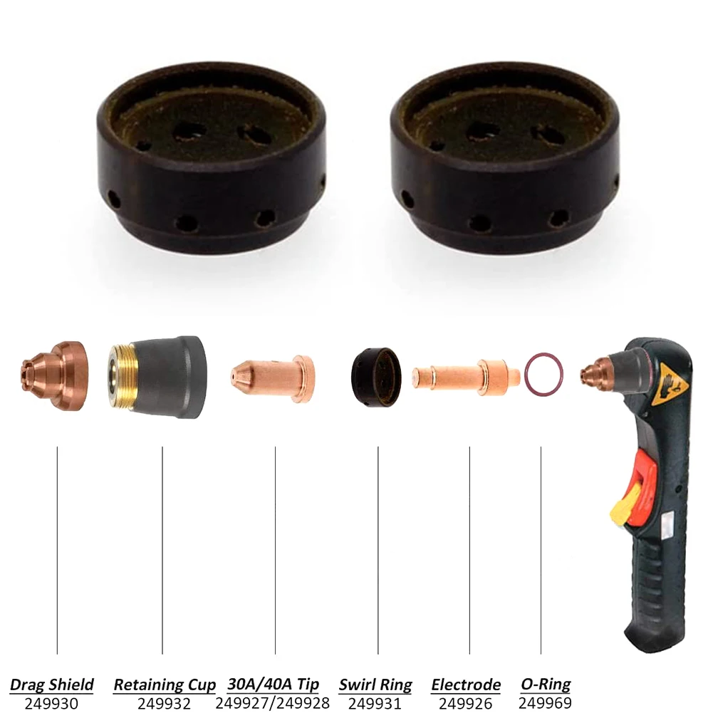 2pcs Plasma Torch Swirl Ring WS 249931 672943 For Miller XT30 XT30C XT40 XT40R Flashlight AirForce 27i 40i Cutting Machine Tools
2pcs Plasma Torch Swirl Ring WS 249931 672943 For Miller XT30 XT30C XT40 XT40R Flashlight AirForce 27i 40i Cutting Machine Tools