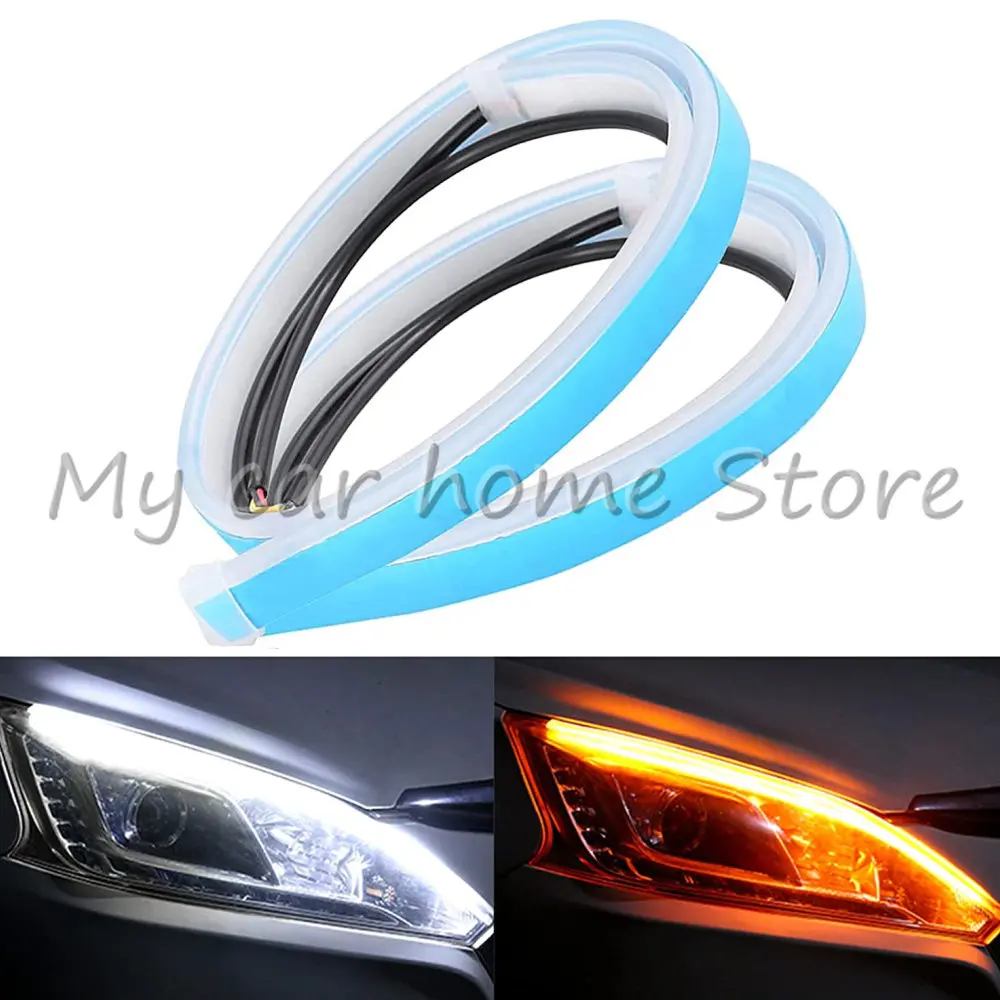 Universal Car DRL Led Waterproof Daytime Running Light Flowing Turn Signal Flexible LED Strip Lights Exterior Decoration Parts
Universal Car DRL Led Waterproof Daytime Running Light Flowing Turn Signal Flexible LED Strip Lights Exterior Decoration Parts
