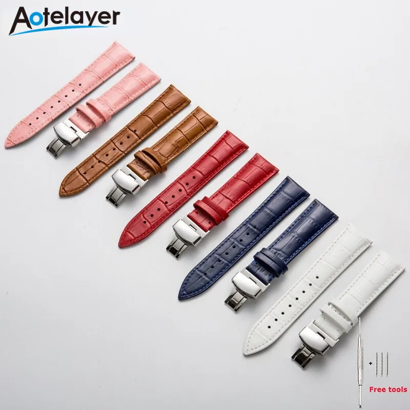 14 15 16 17 18 19 20 21 22 23 24mm Width Colorful Top Layer Leather Watchbands Bamboo Genuine Leather Butterfly Buckle Straps
14 15 16 17 18 19 20 21 22 23 24mm Width Colorful Top Layer Leather Watchbands Bamboo Genuine Leather Butterfly Buckle Straps