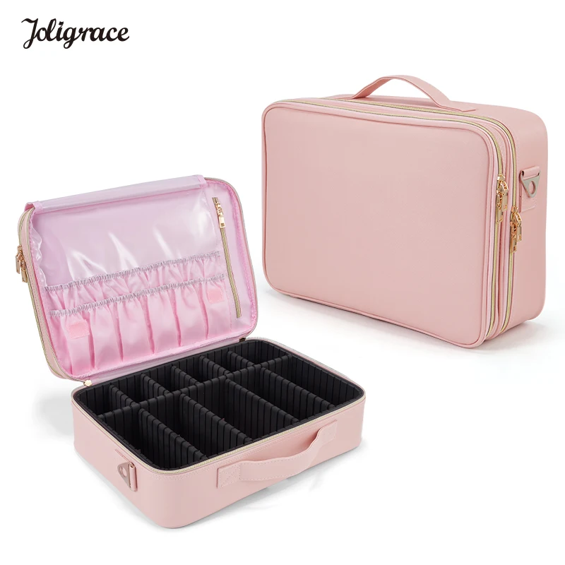 Joligrace Extra Large Train Case Makeup Bag Professional Traveling Makeup Case For Women Pink Portable Makeup Storage Organizer
Joligrace Extra Large Train Case Makeup Bag Professional Traveling Makeup Case For Women Pink Portable Makeup Storage Organizer