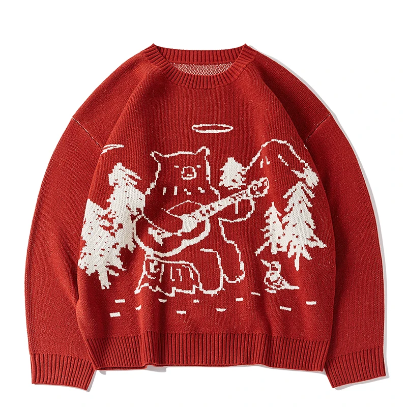 Cartoon Teddy Bear Pattern Men Christmas Sweater Streetwear Pullovers 2020 Autumn Sweaters Man Women Harajuku Hip Hop Pullover
Cartoon Teddy Bear Pattern Men Christmas Sweater Streetwear Pullovers 2020 Autumn Sweaters Man Women Harajuku Hip Hop Pullover