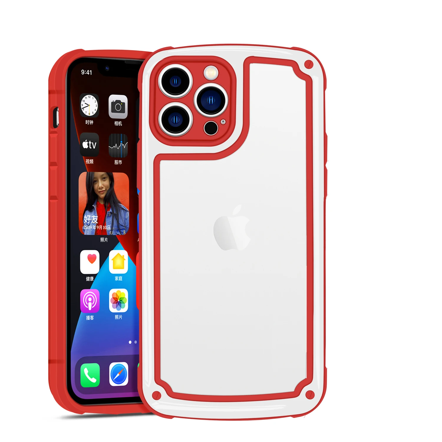 Suitable For Iphone 13 Mobile Phone Shell Candy Color All-Inclusive Lens Contrast Color Transparent Soft Edge Protective Cover
Suitable For Iphone 13 Mobile Phone Shell Candy Color All-Inclusive Lens Contrast Color Transparent Soft Edge Protective Cover
