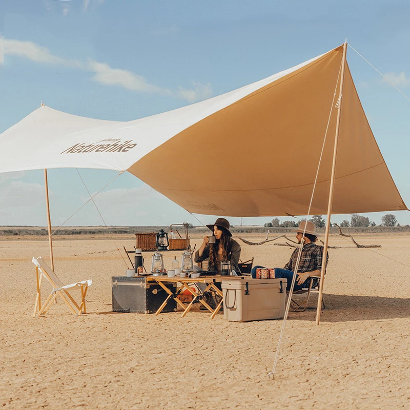 

Naturehike Large Sun Shelter Cotton Hexagonal Canopy Bushcraft Pergola Outdoor Camping Toldo Para Playa Camping Equipments