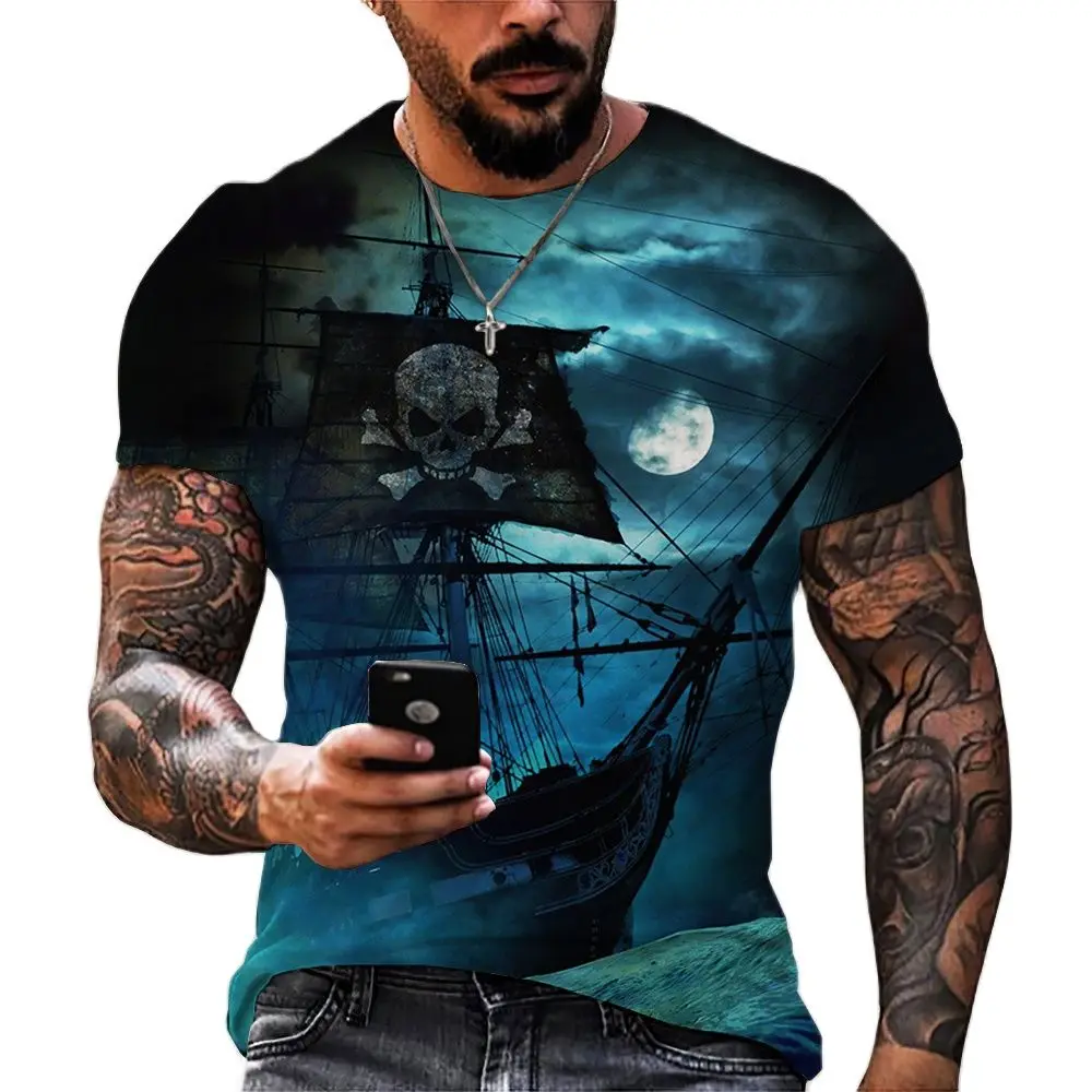 Vintage Men's T-shirts 3D Ship Print Short Sleeve Pirate Ship T Shirt For Men Clothing Oversized Tee Shirt Men Camiseta Hombre
Vintage Men's T-shirts 3D Ship Print Short Sleeve Pirate Ship T Shirt For Men Clothing Oversized Tee Shirt Men Camiseta Hombre