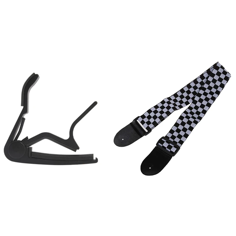 HOT One Hand Quick Change Capo For Guitar With Checker Flag Strap For Electric Acoustic Guitar Musical Instrument
HOT One Hand Quick Change Capo For Guitar With Checker Flag Strap For Electric Acoustic Guitar Musical Instrument