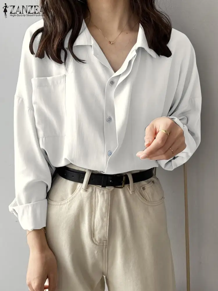 Oversized ZANZEA Women Long Sleeve Tops Tunic Casual Solid Office Lady Loose Work Shirts 2023 Spring Summer Blusas Femininas
Oversized ZANZEA Women Long Sleeve Tops Tunic Casual Solid Office Lady Loose Work Shirts 2023 Spring Summer Blusas Femininas