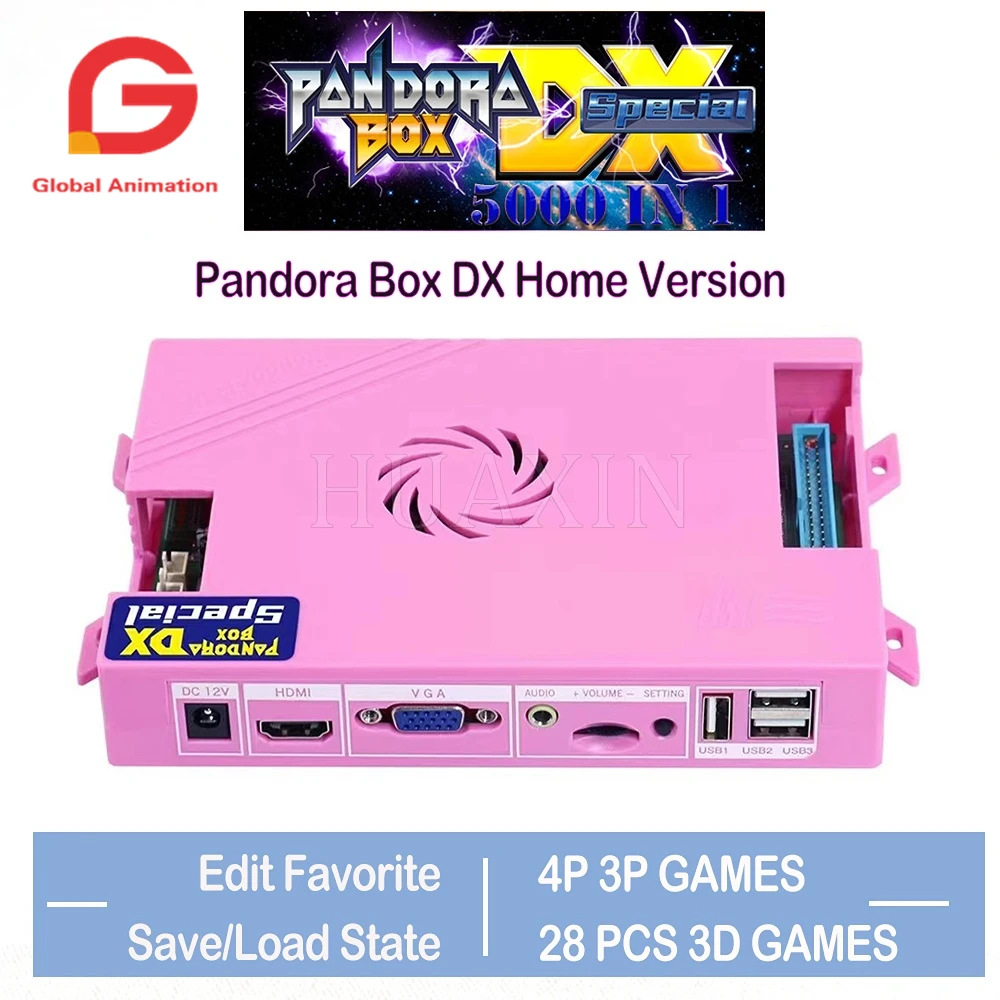 

2022 Pandora Box DX Special Version 5000 in 1 arcade jamma board vga cga HD crt can add FBA MAME PS1 SFC SNES FC MD 3d tekken