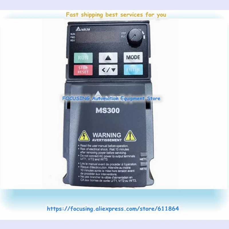 VFD13AMS43ANSAA Standard VFD Drive MS300 Series 5500W Output 7.5HP 3PH 460VAC New
VFD13AMS43ANSAA Standard VFD Drive MS300 Series 5500W Output 7.5HP 3PH 460VAC New
