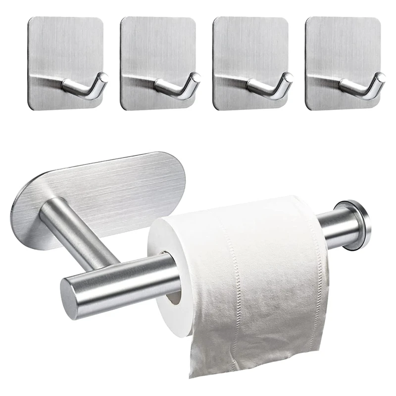 Toilet Paper Holder No Drilling Self-Adhesive Stainless Steel Toilet Paper Holder Toilet Roll Holder Paper Holder
Toilet Paper Holder No Drilling Self-Adhesive Stainless Steel Toilet Paper Holder Toilet Roll Holder Paper Holder
