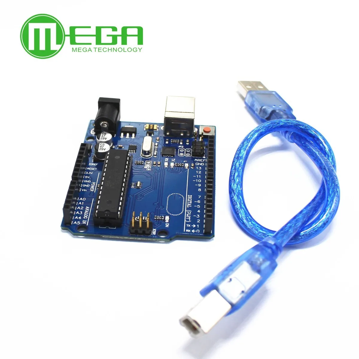 1 шт. UNO R3 MEGA328P ATMEGA16U2 совместимый 1 шт. USB кабель 30 см
1 шт. UNO R3 MEGA328P ATMEGA16U2 совместимый 1 шт. USB кабель 30 см